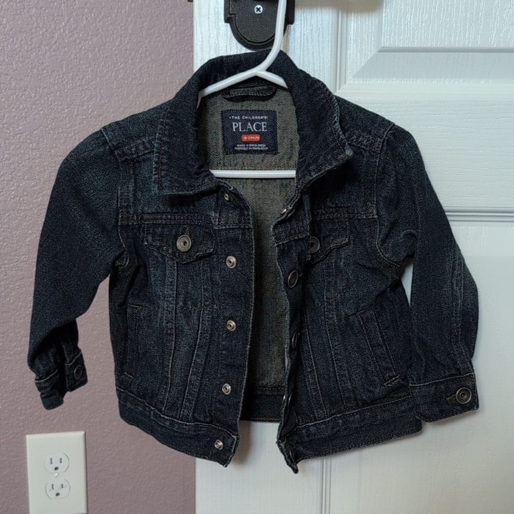 The Children's Place Dark Denim Jacket for Toddlers.